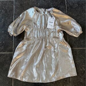Zara Kids Formal Dress in Shimmering Silver